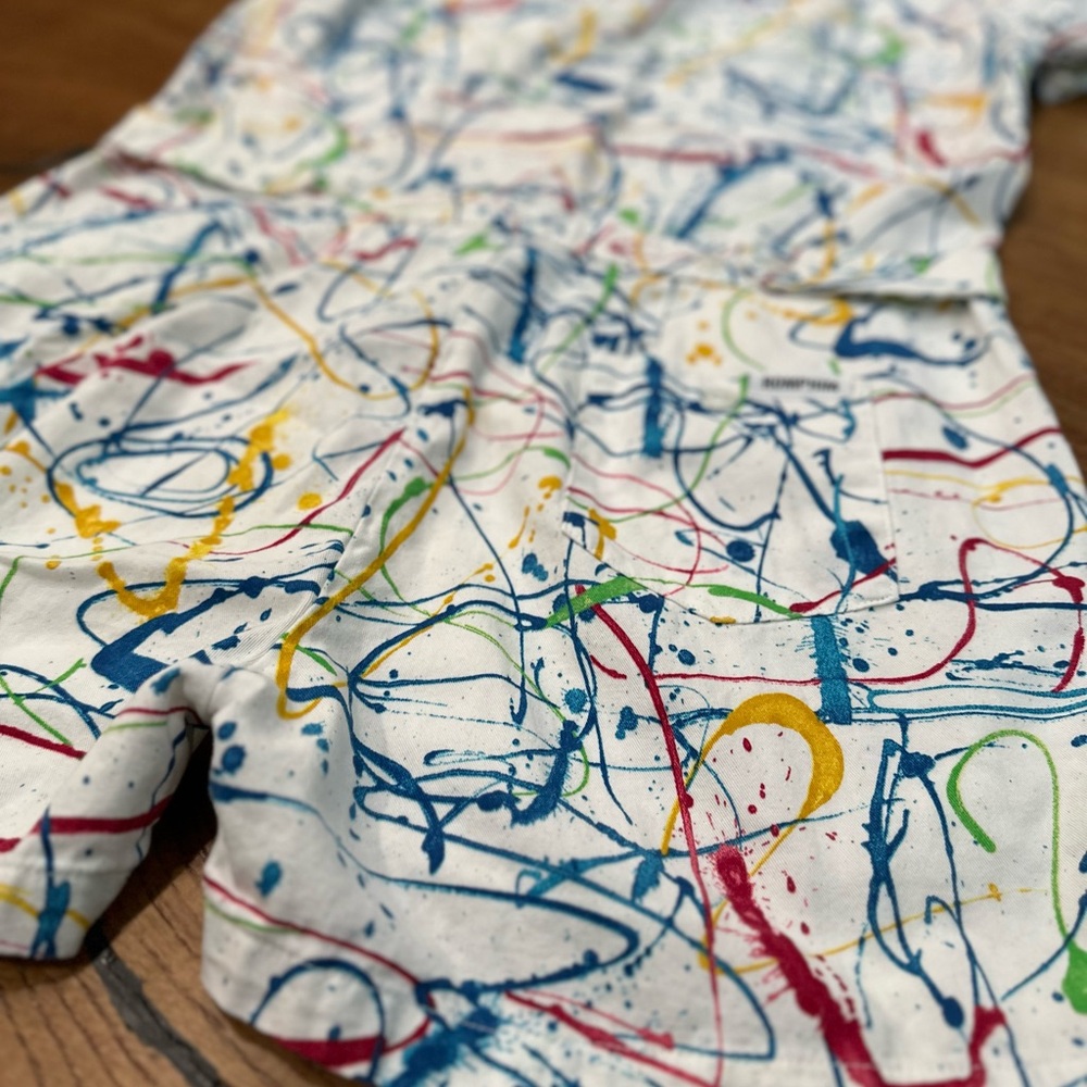 Eclectic Men’s Romper by RompHim | Paint-Splatter - Picture 7 of 10